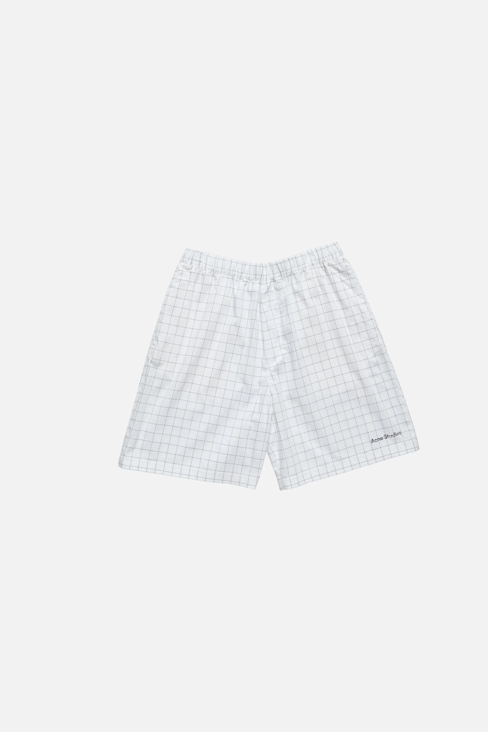 Casual check shorts - White/black - 1