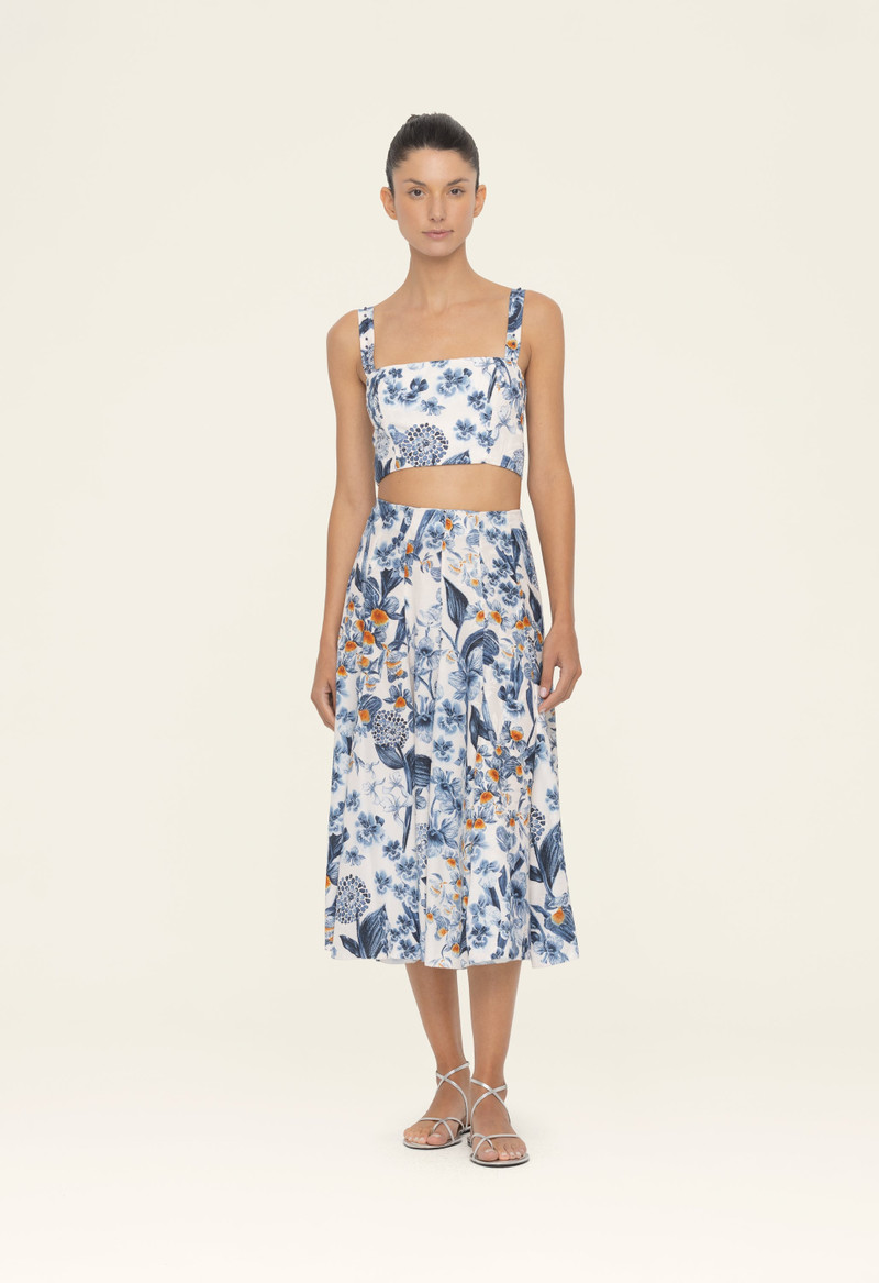 Agua by Agua Bendita Cacao Petalo Cropped Top outlook