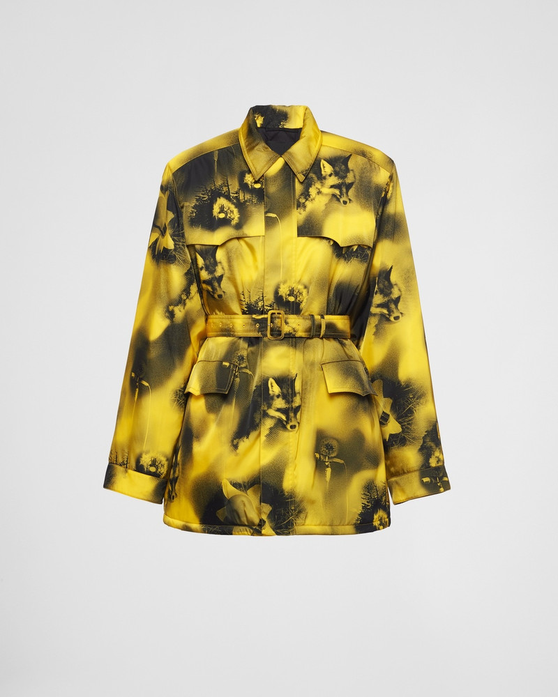 Printed Re-Nylon parka - 1