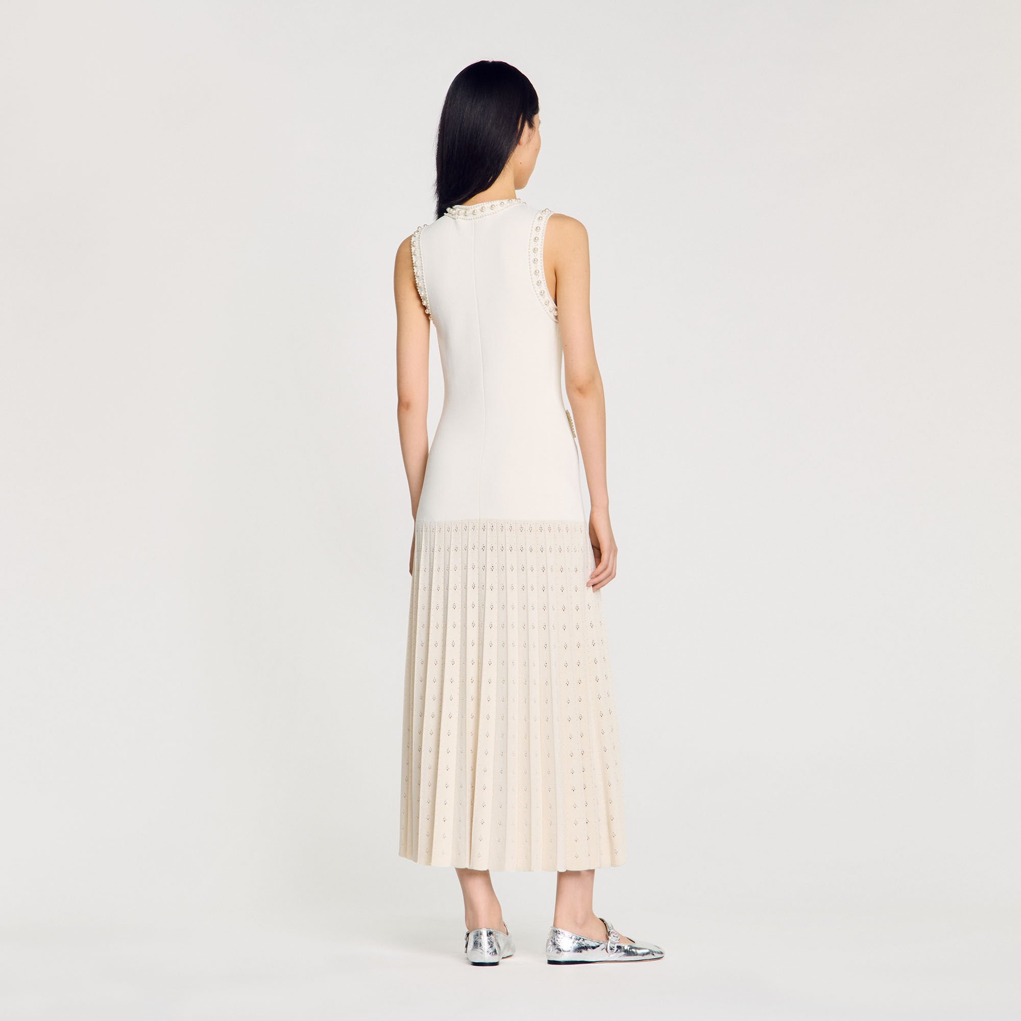 PEARL BEAD KNIT MAXI DRESS - 5