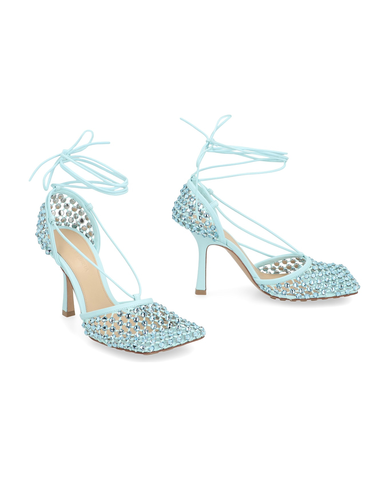 Sparkle Stretch Heeled Sandals - 3