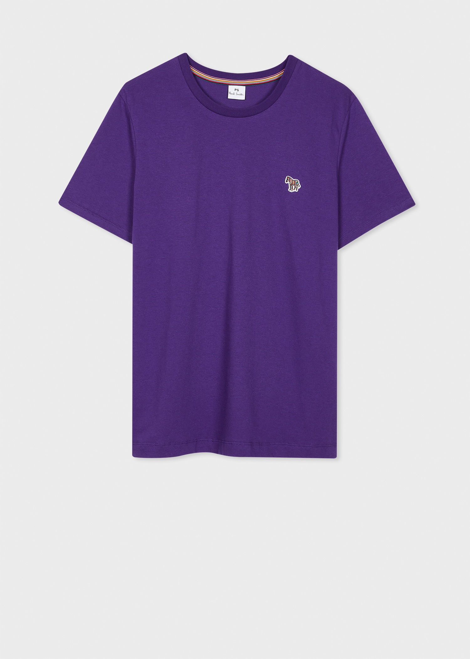 Women's Purple Zebra Logo Cotton T-Shirt - 1