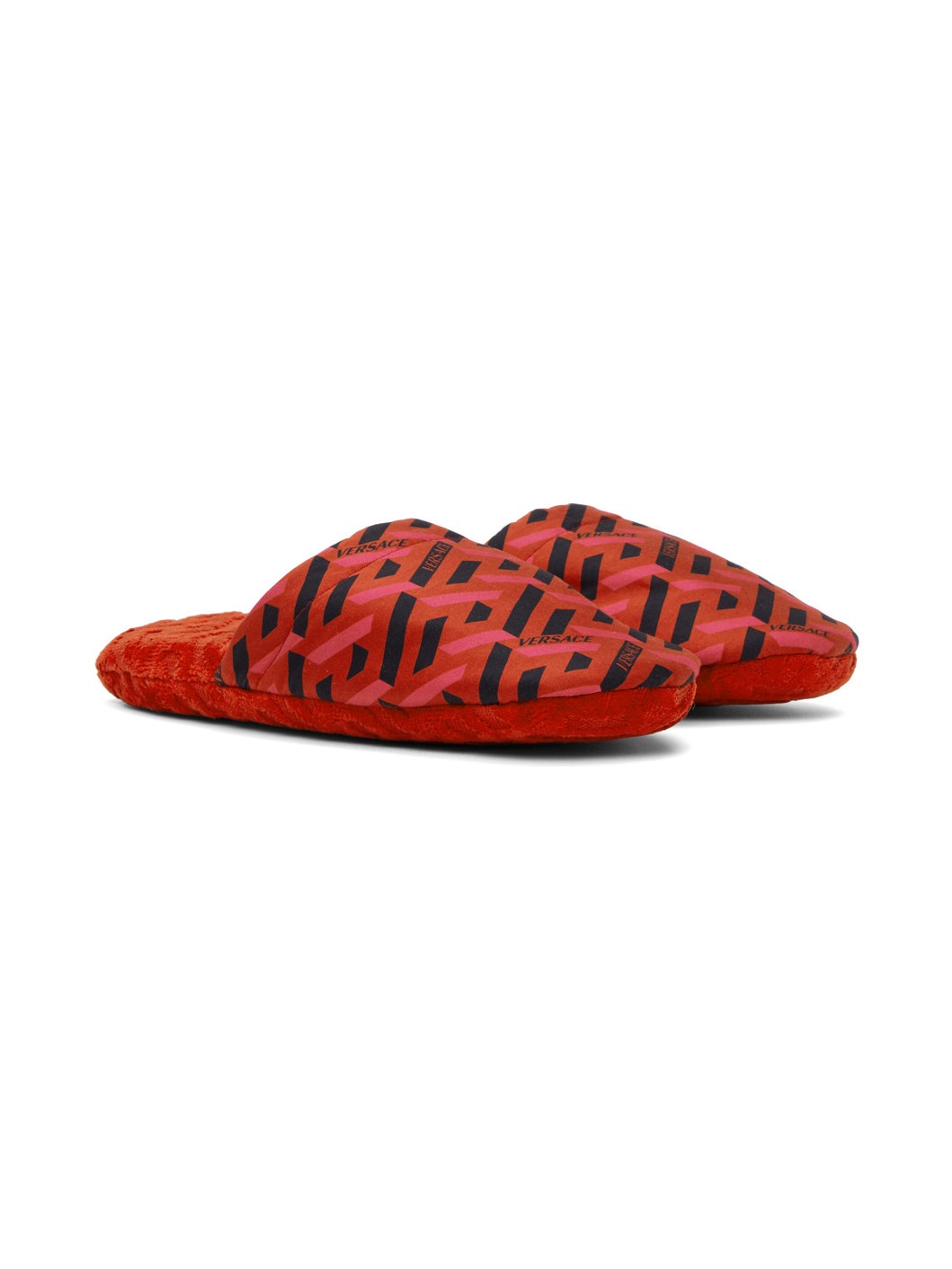 Red Greca Slippers - 4