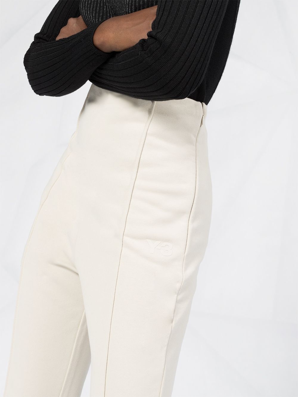 high-waisted logo trousers - 5