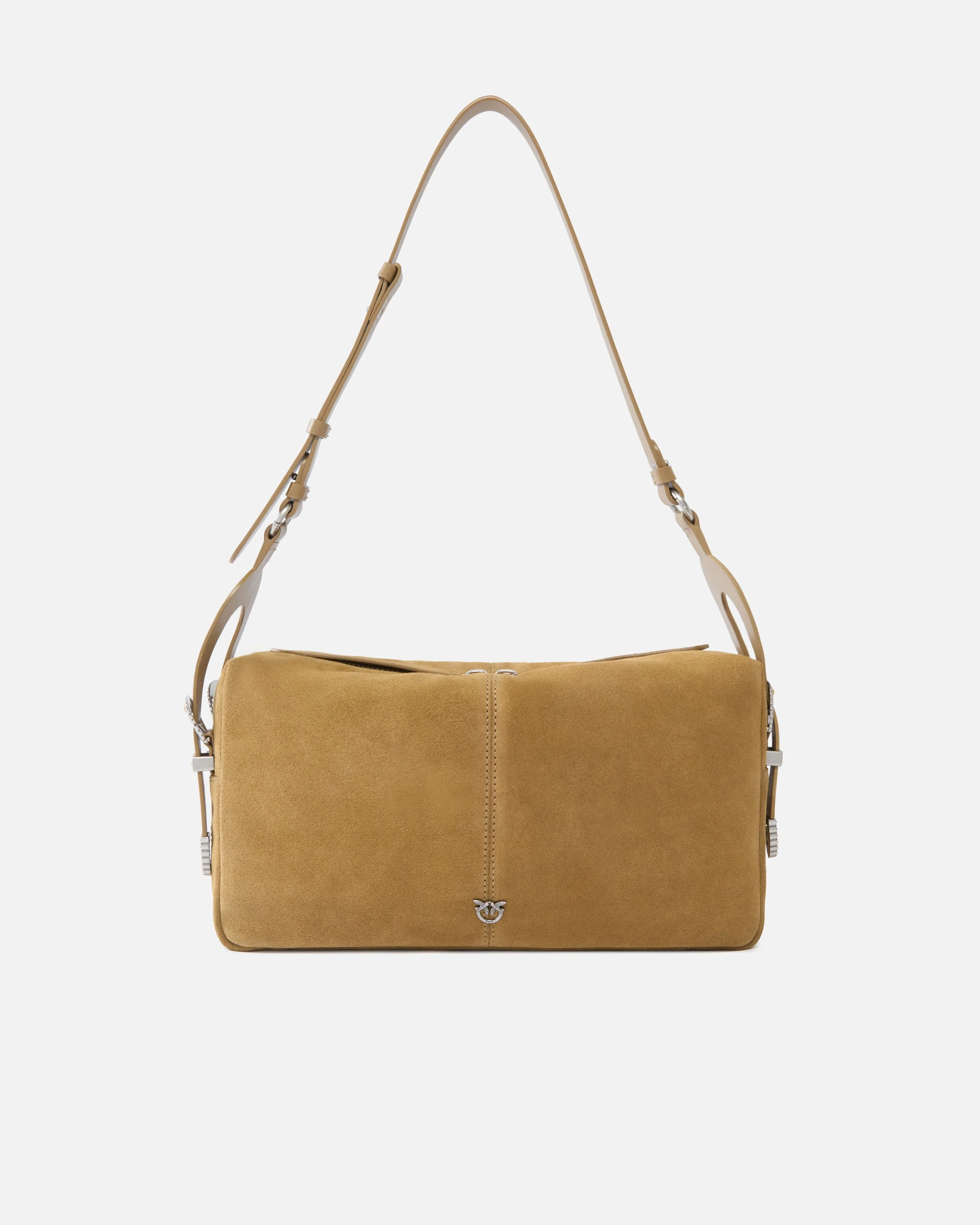 KEEPER BAG MEDIUM SHOULDER BAG IN SUEDE - 1
