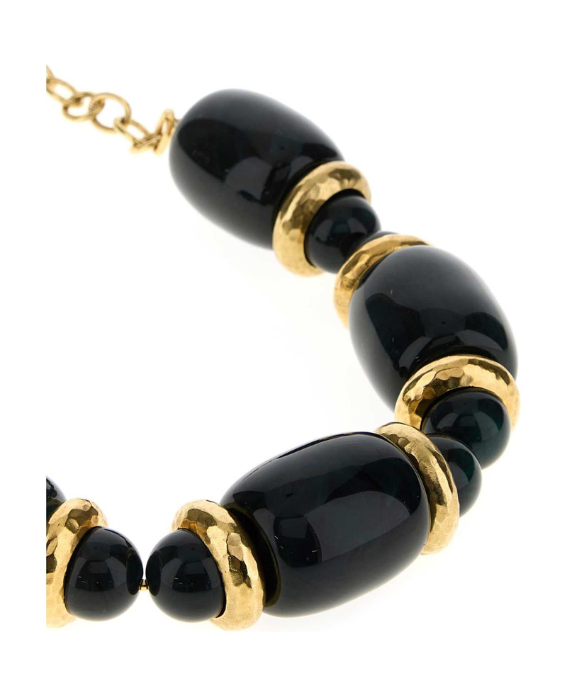 SAINT LAURENT Two-tone Resin And Metal Necklace outlook