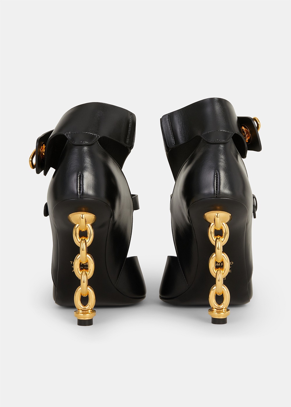 Black Buckle Detailing Sandals - 3