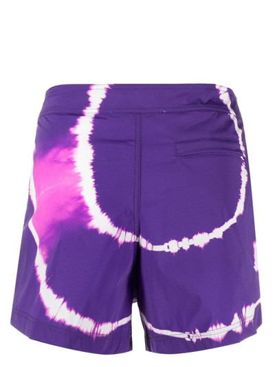 Off-White tie-dye printed shorts outlook