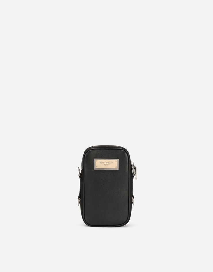 Grainy calfskin crossbody bag - 1