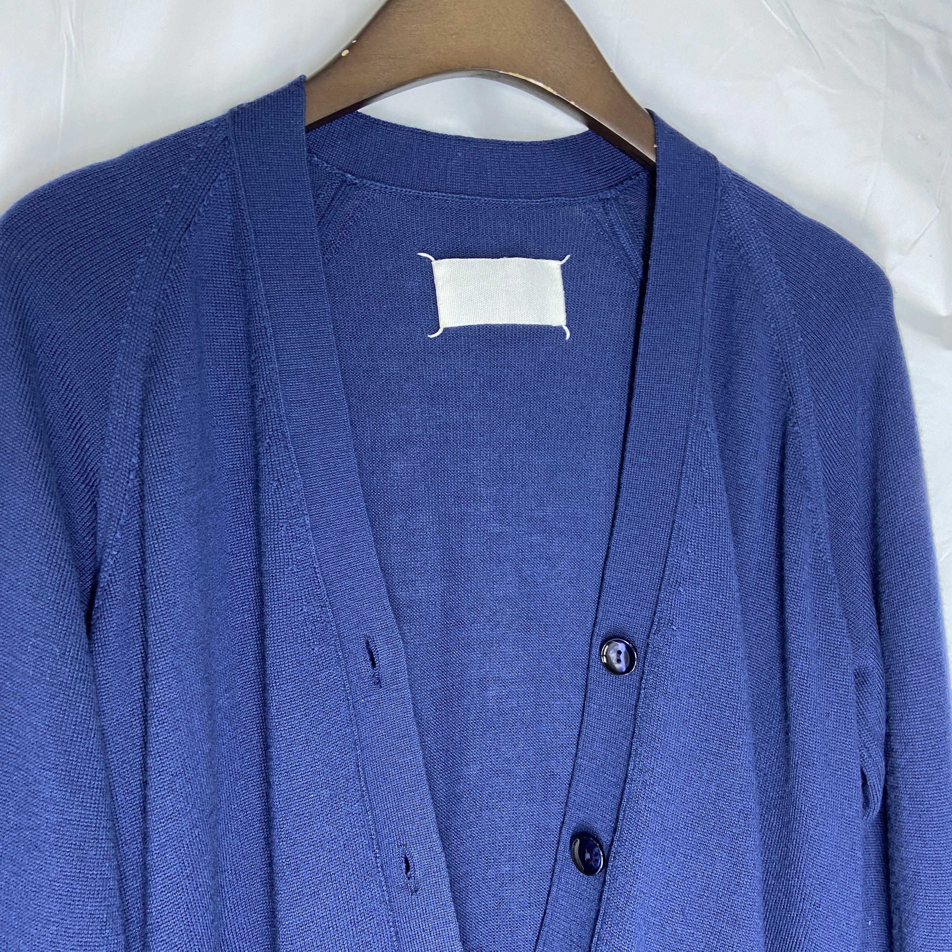 Maison Martin Margiela fall 2007 artisanal four arms blue wool cardigan S - 10