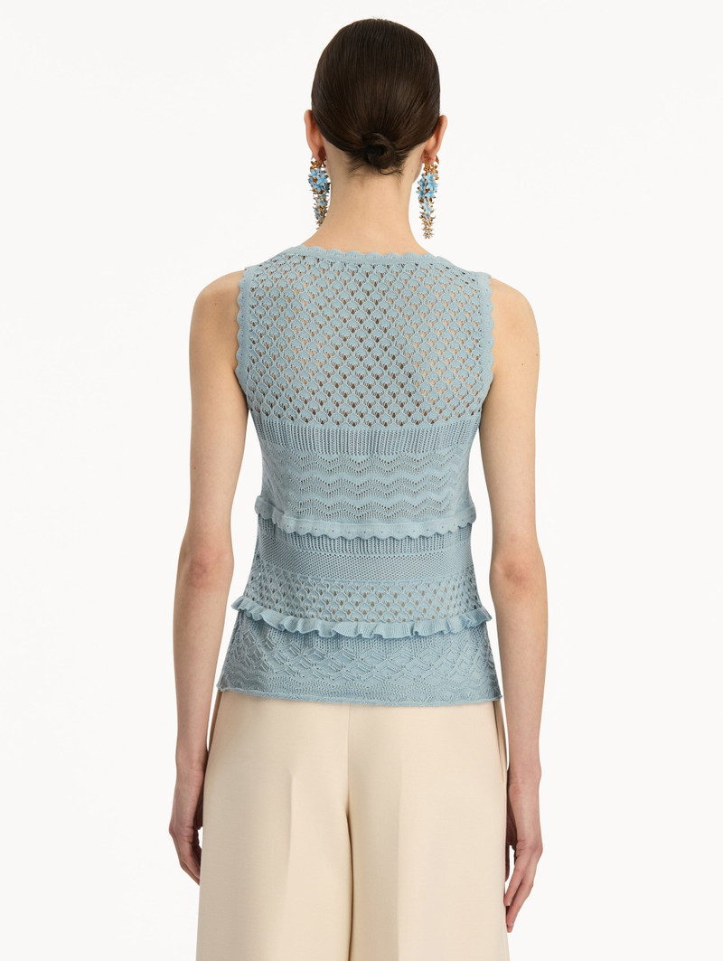 SCALLOP TRIM TANK 4