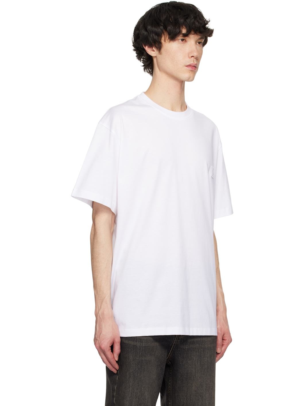 White Mother of Pearl Back Logo T-shirt - 2