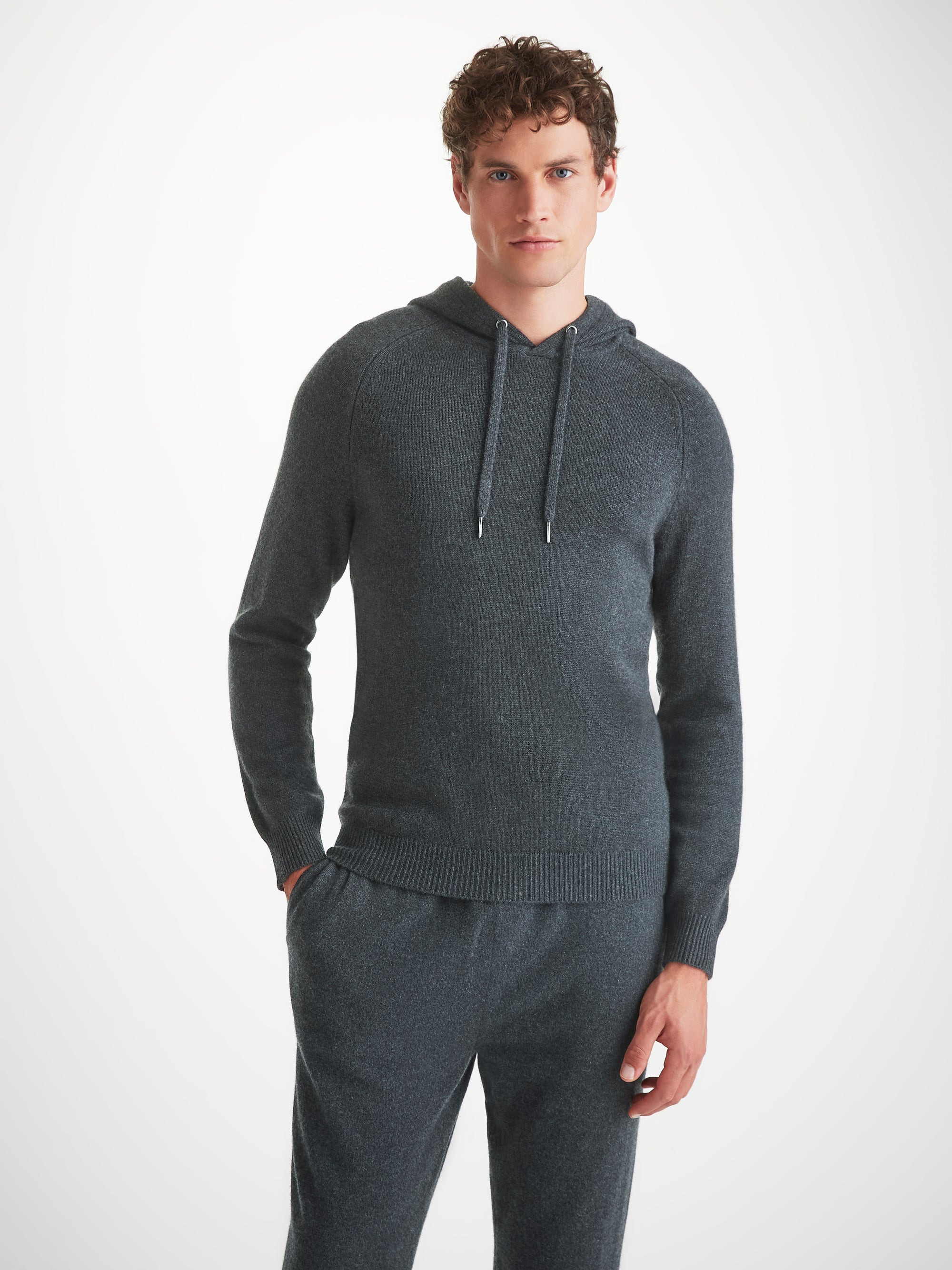 Men's Pullover Hoodie Dominic Cashmere Charcoal - 8