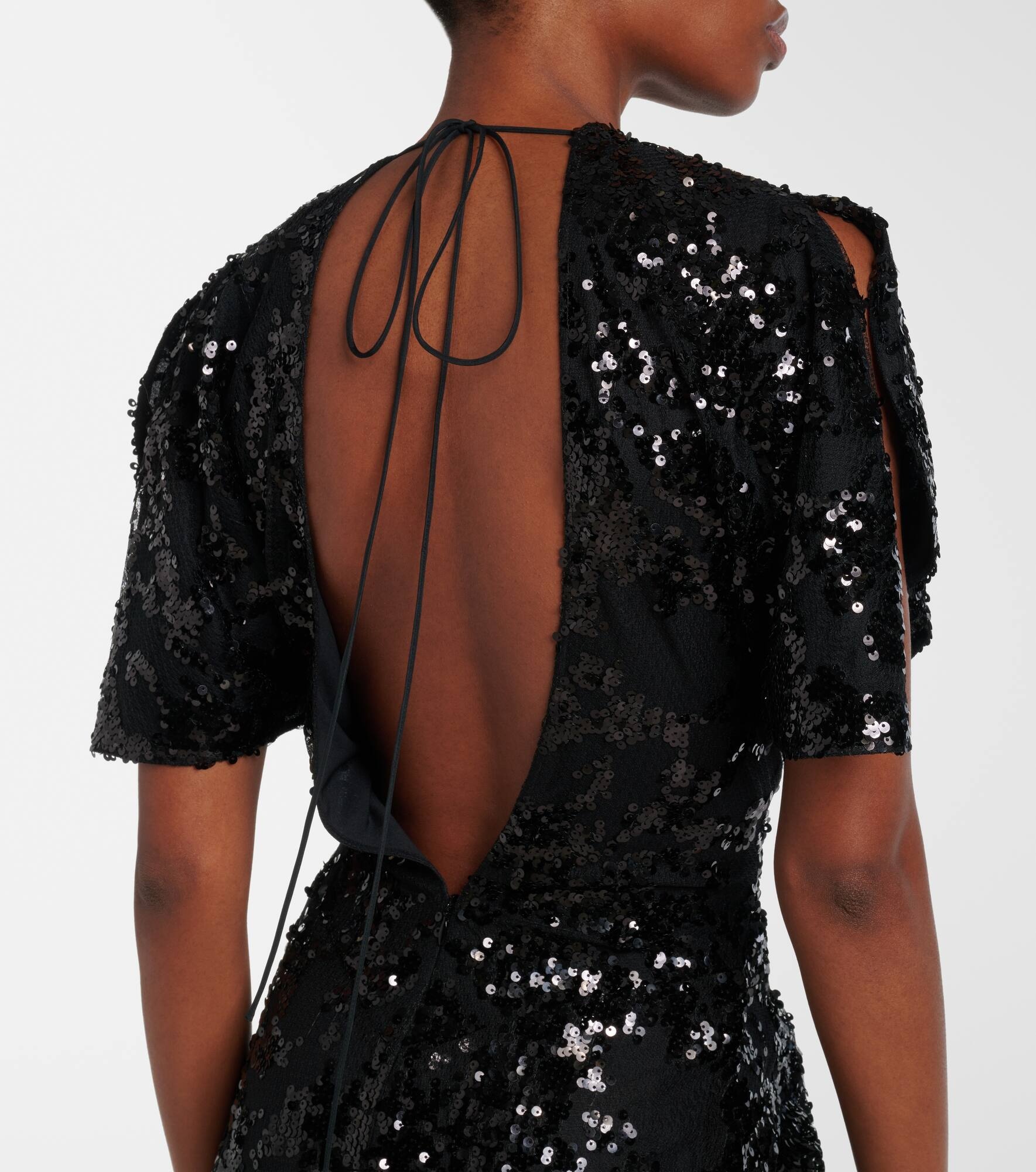 Sequined gathered gown - 7
