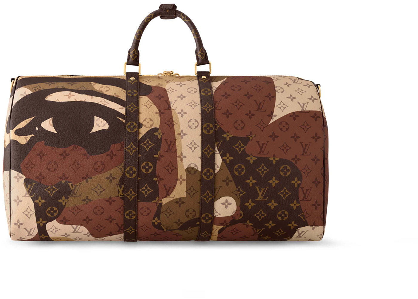 Louis Vuitton Keepall Bandouliere 55 Brown - 2