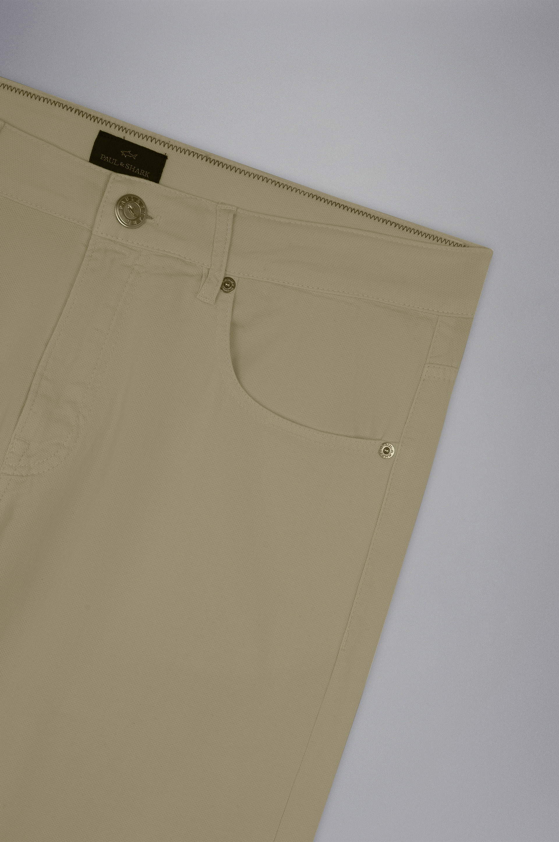 STRETCH COTTON 5 POCKETS TROUSERS - 5