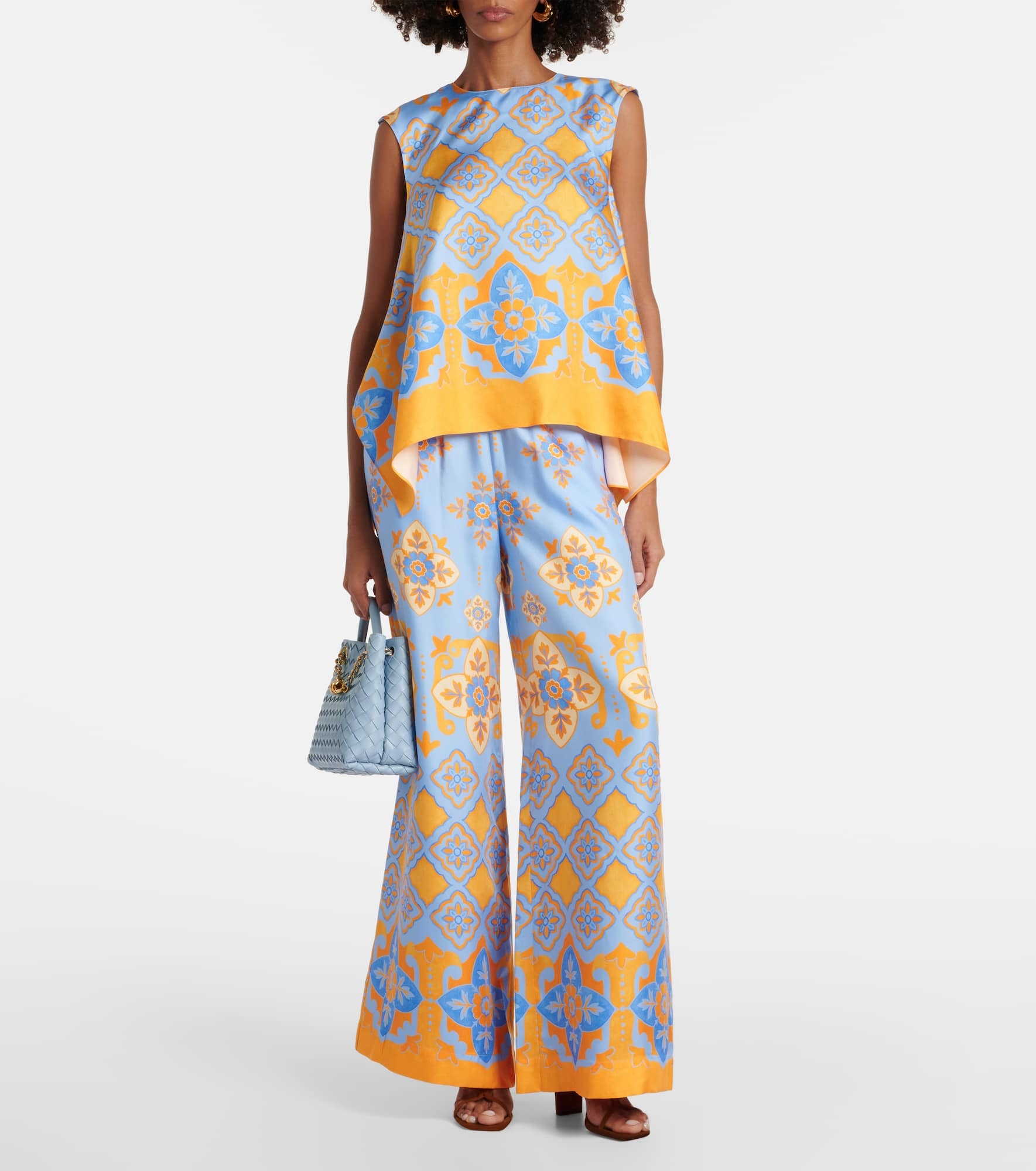 San Carlo printed silk twill top - 2