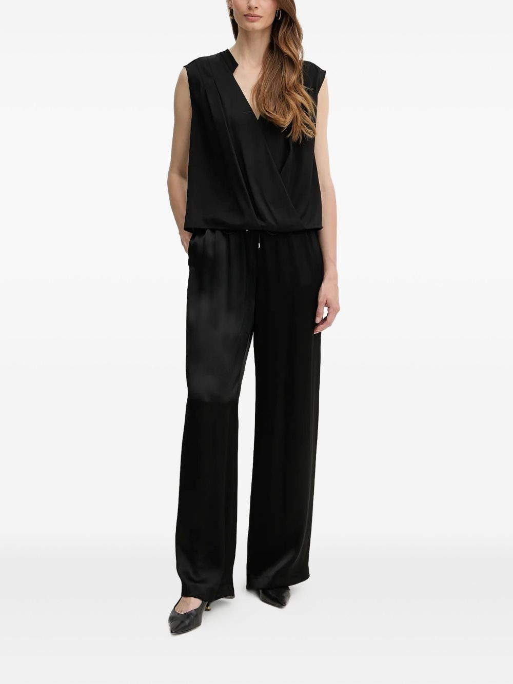 v-neck blouse - 2