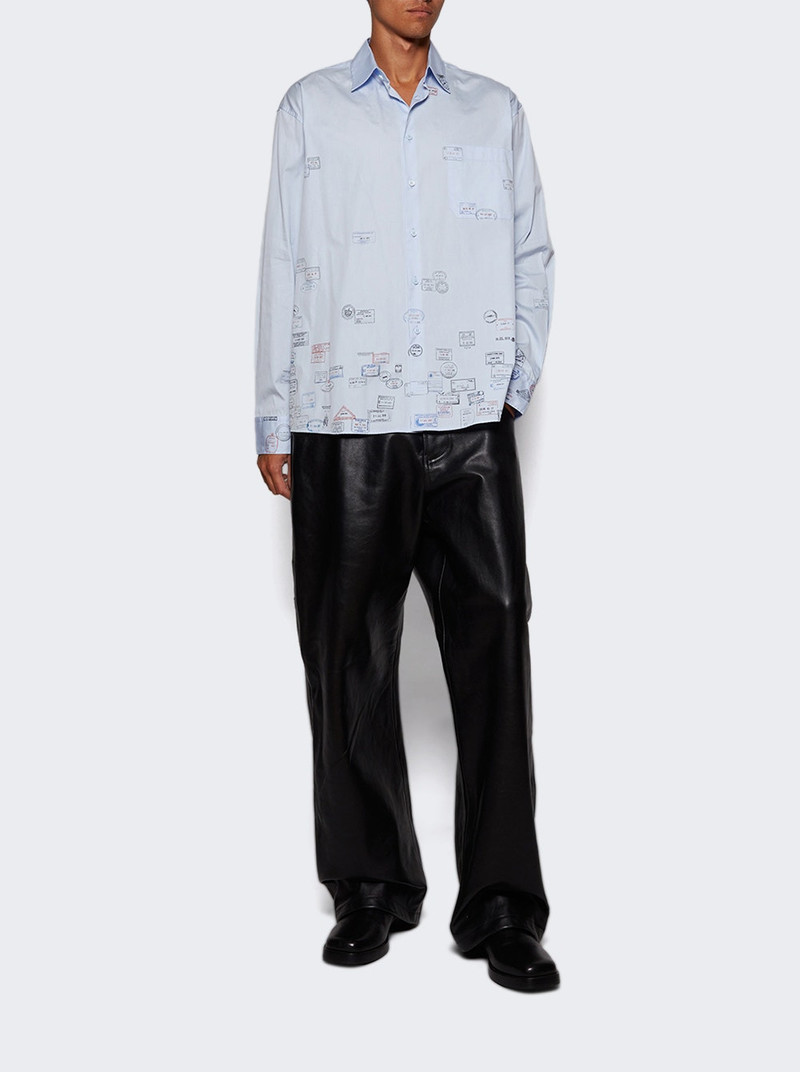 Passport Stamps Shirt Baby Blue 5