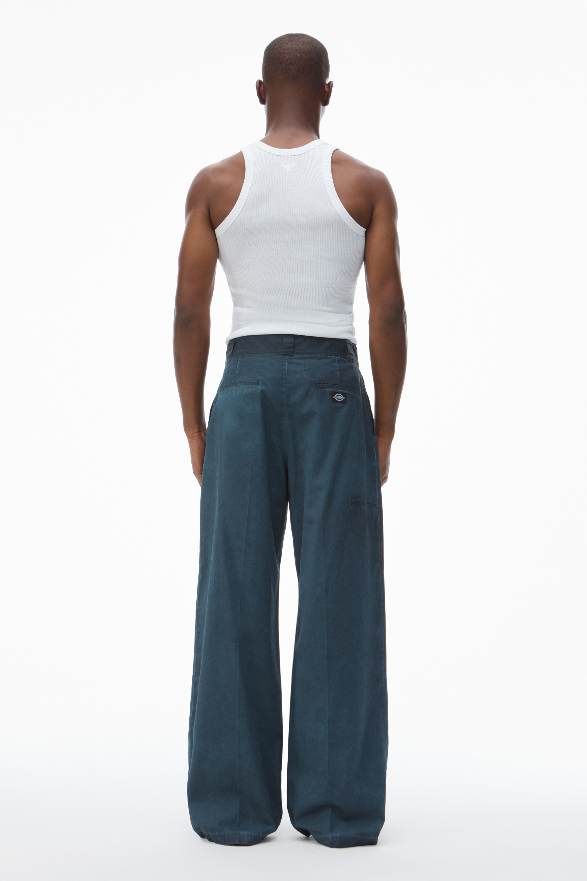Slim-Leg Pants in Cotton - 4
