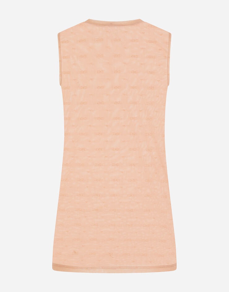 Jacquard tulle tank top - 2