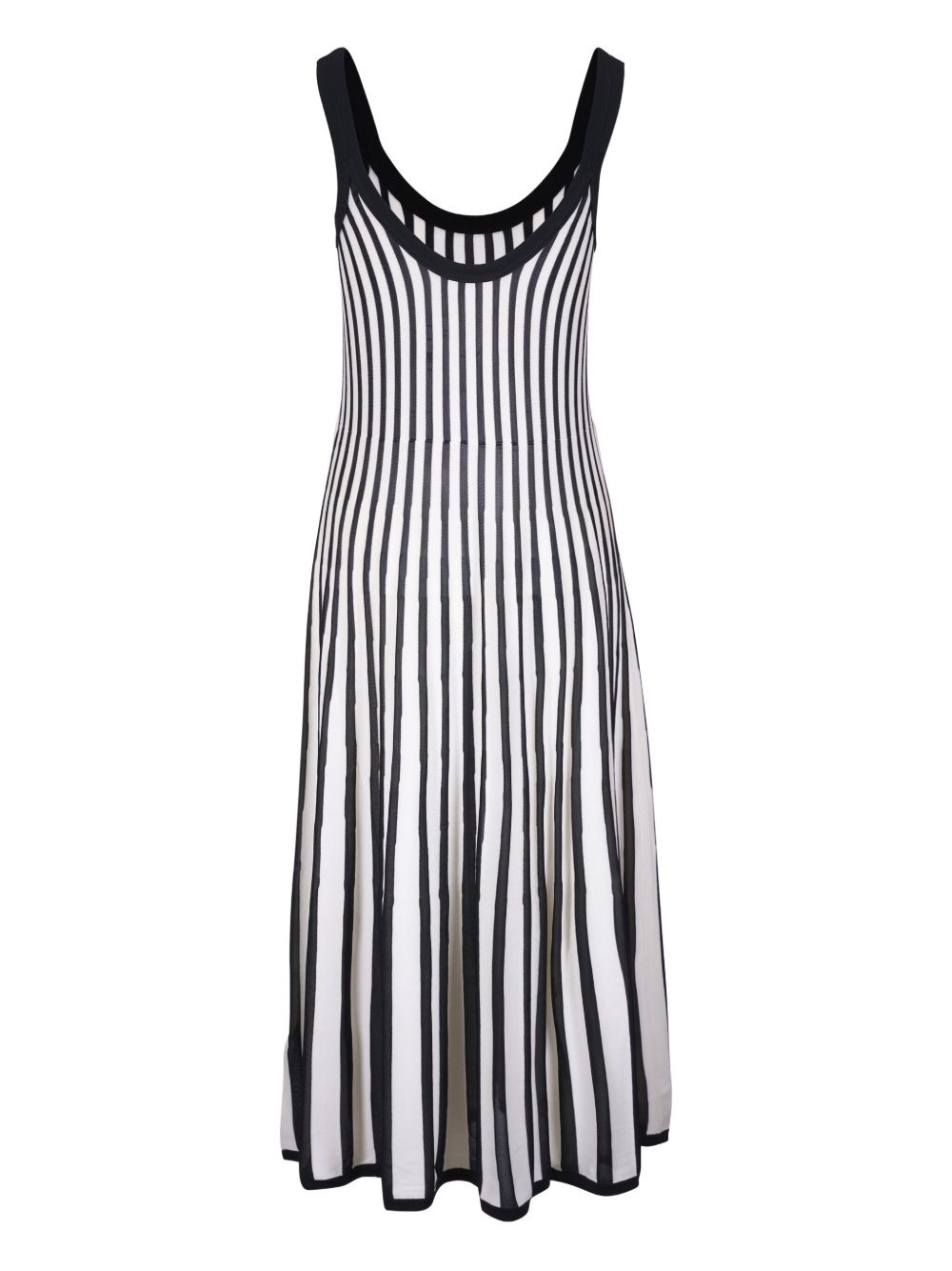 striped midi dress - 2
