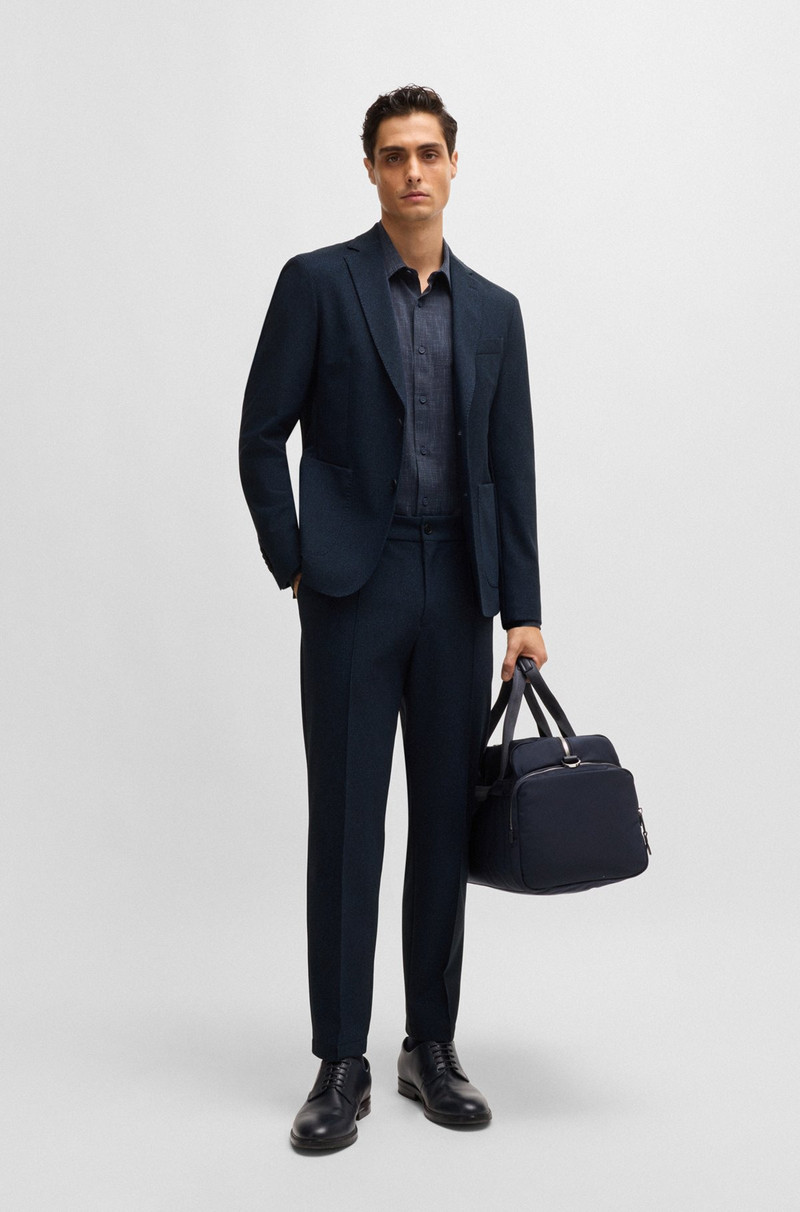 BOSS SLIM-FIT JACKET IN MICRO-PATTERNED PERFORMANCE-STRETCH FABRIC outlook