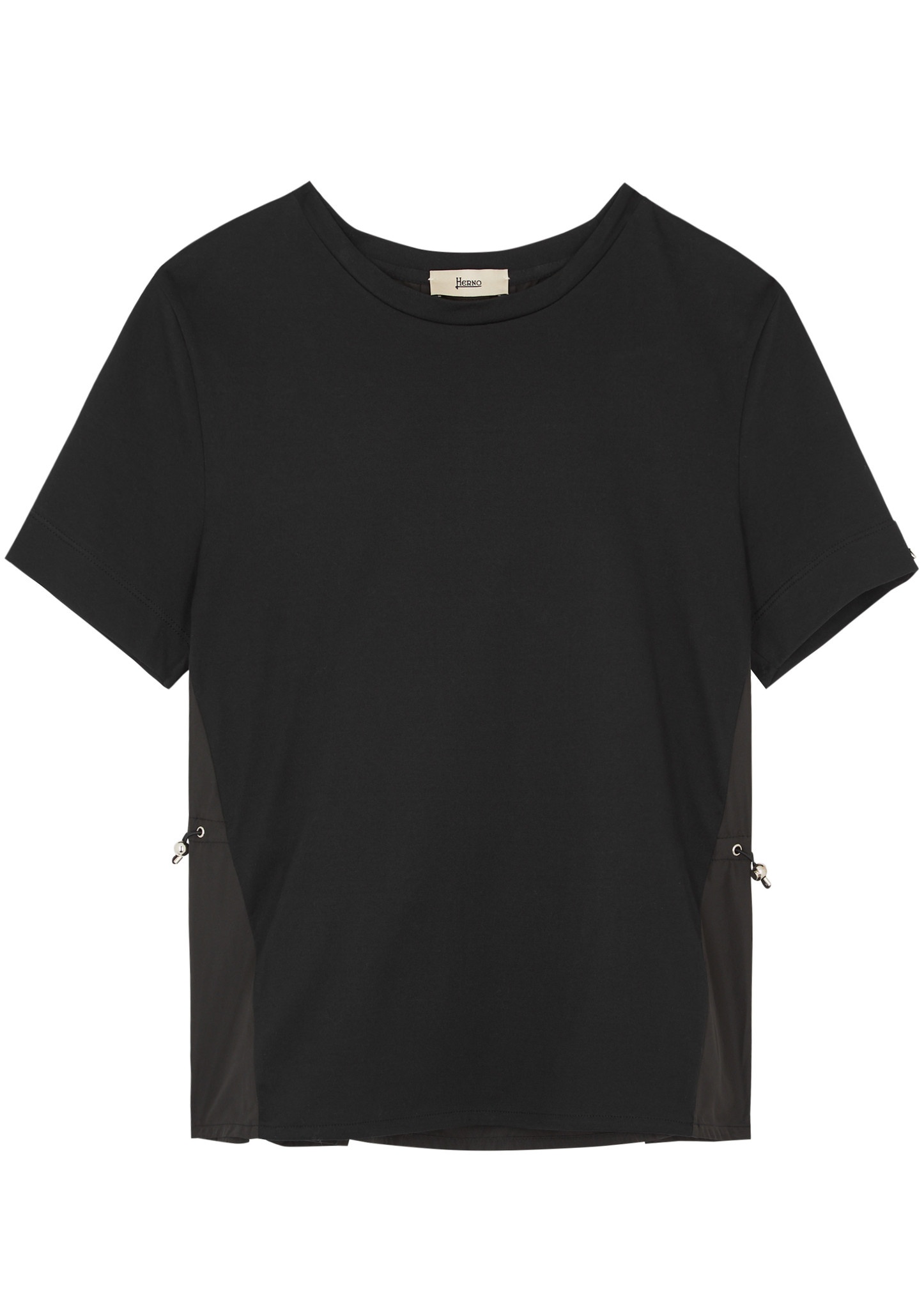 Panelled cotton T-shirt - 1
