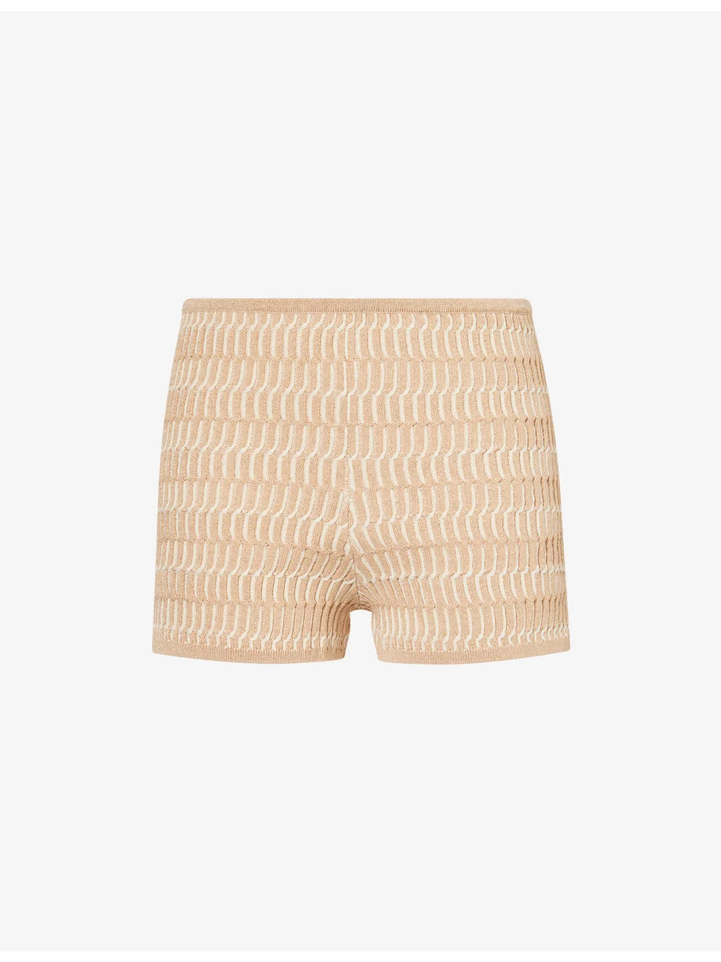Grazia Metallic Knit Shorts - 1