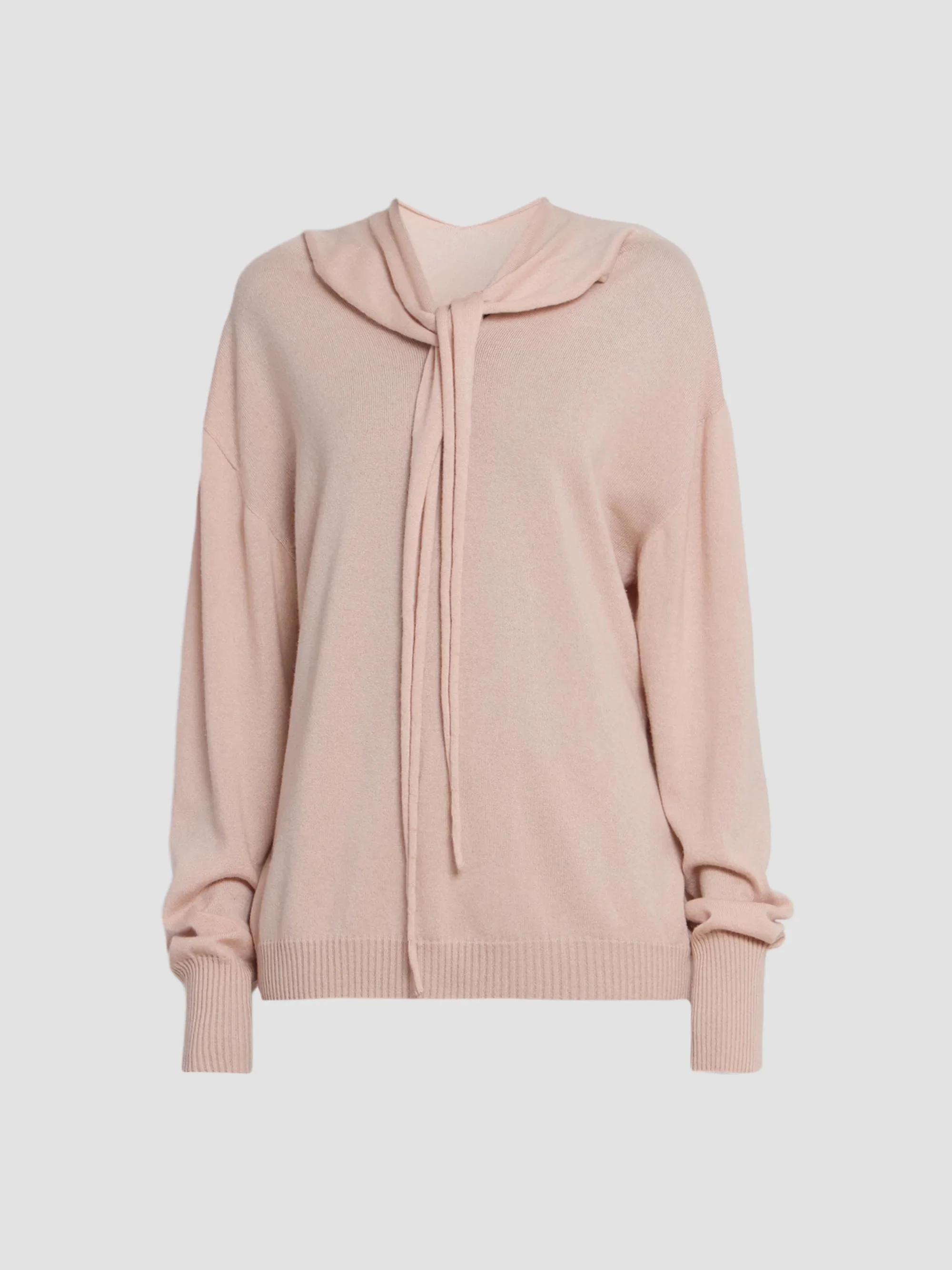 Women's Silk Cashmere Knit Top - Light Pink - 1
