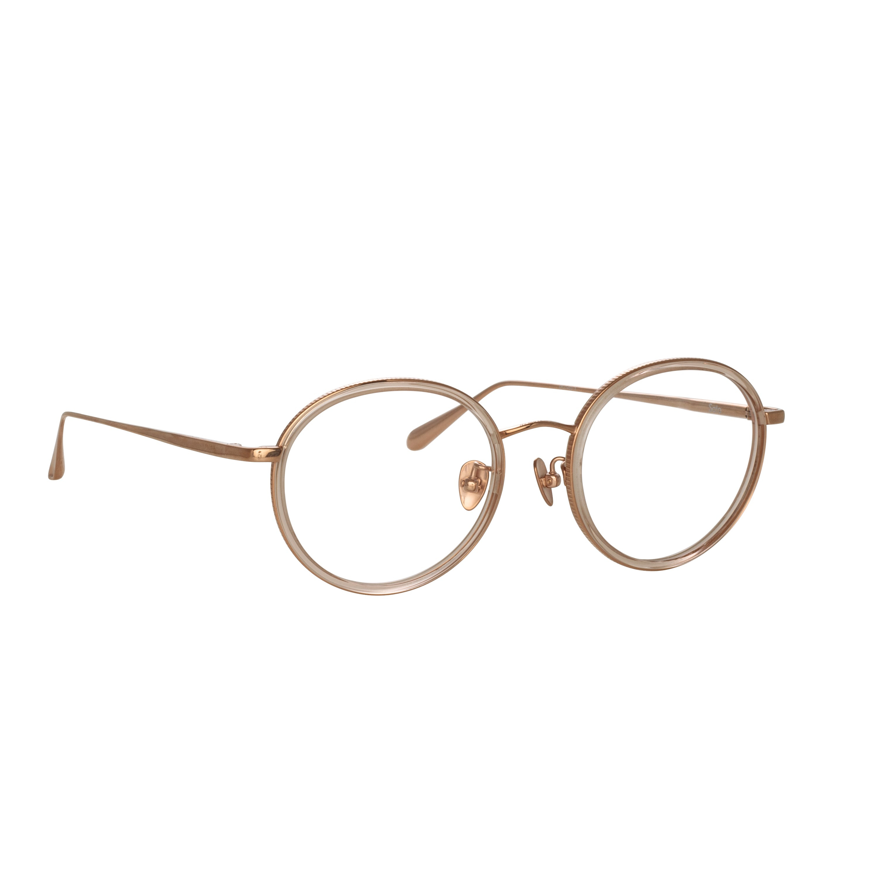 SATO OVAL OPTICAL FRAME IN ROSE GOLD - 3