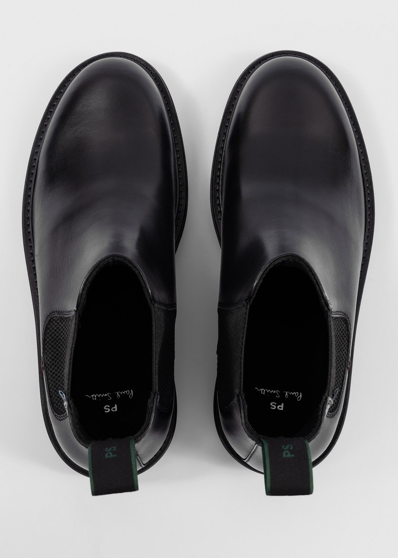 Black Leather 'Xenon' Boots 3