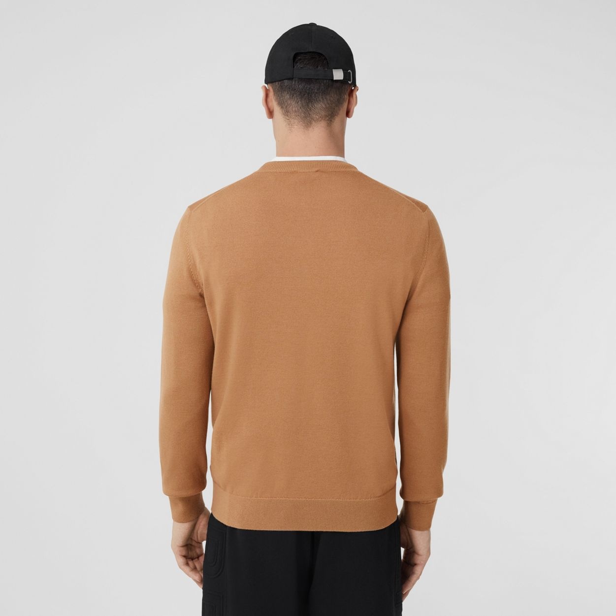 Logo Intarsia Wool Blend Sweater - 4