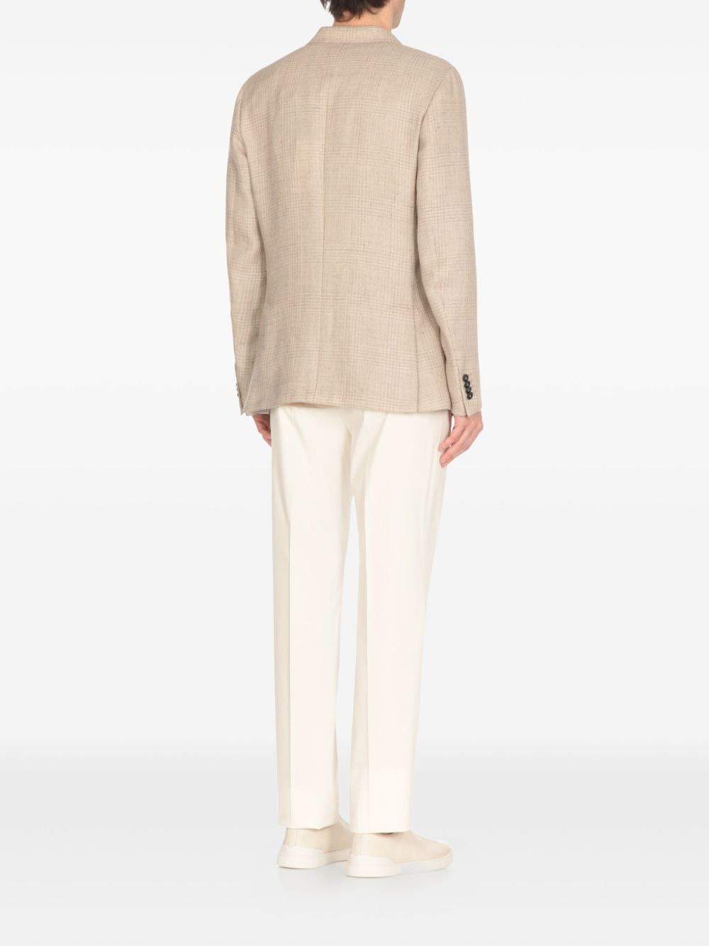 checked blazer - 3