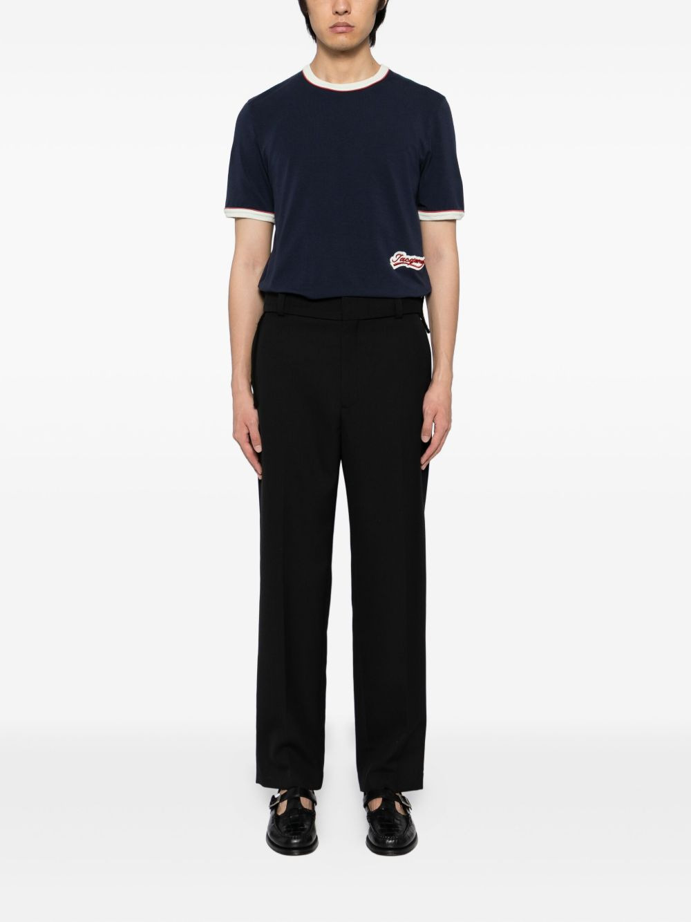 logo-embroidered T-shirt - 2