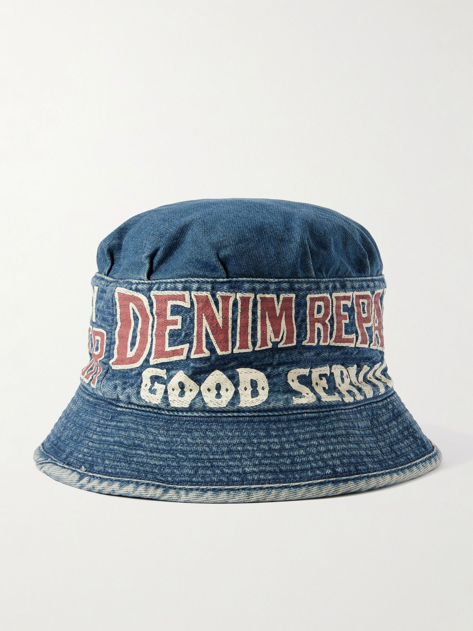 Laundry Printed Denim Bucket Hat Blue - 3