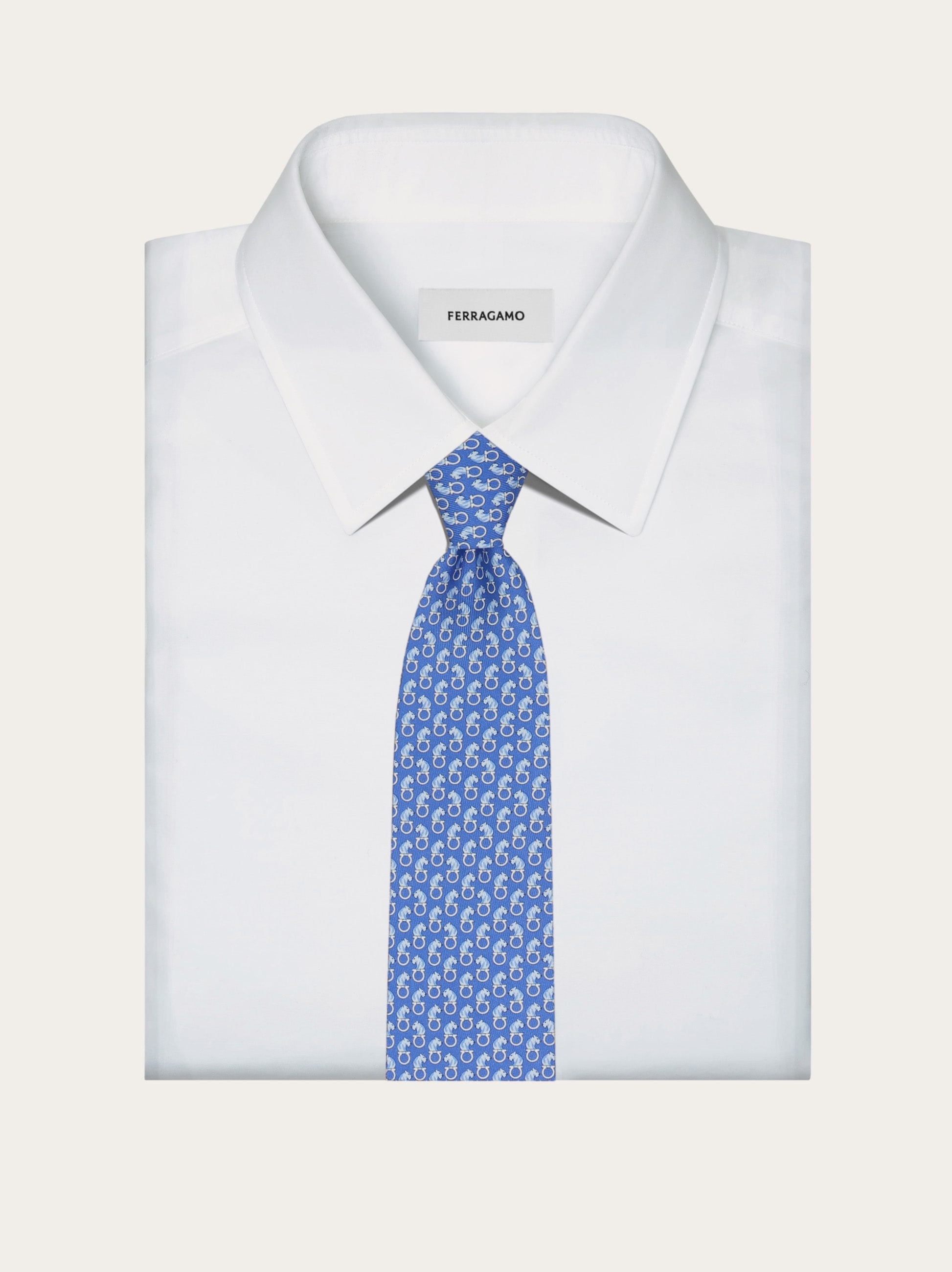Feline print silk tie - 4