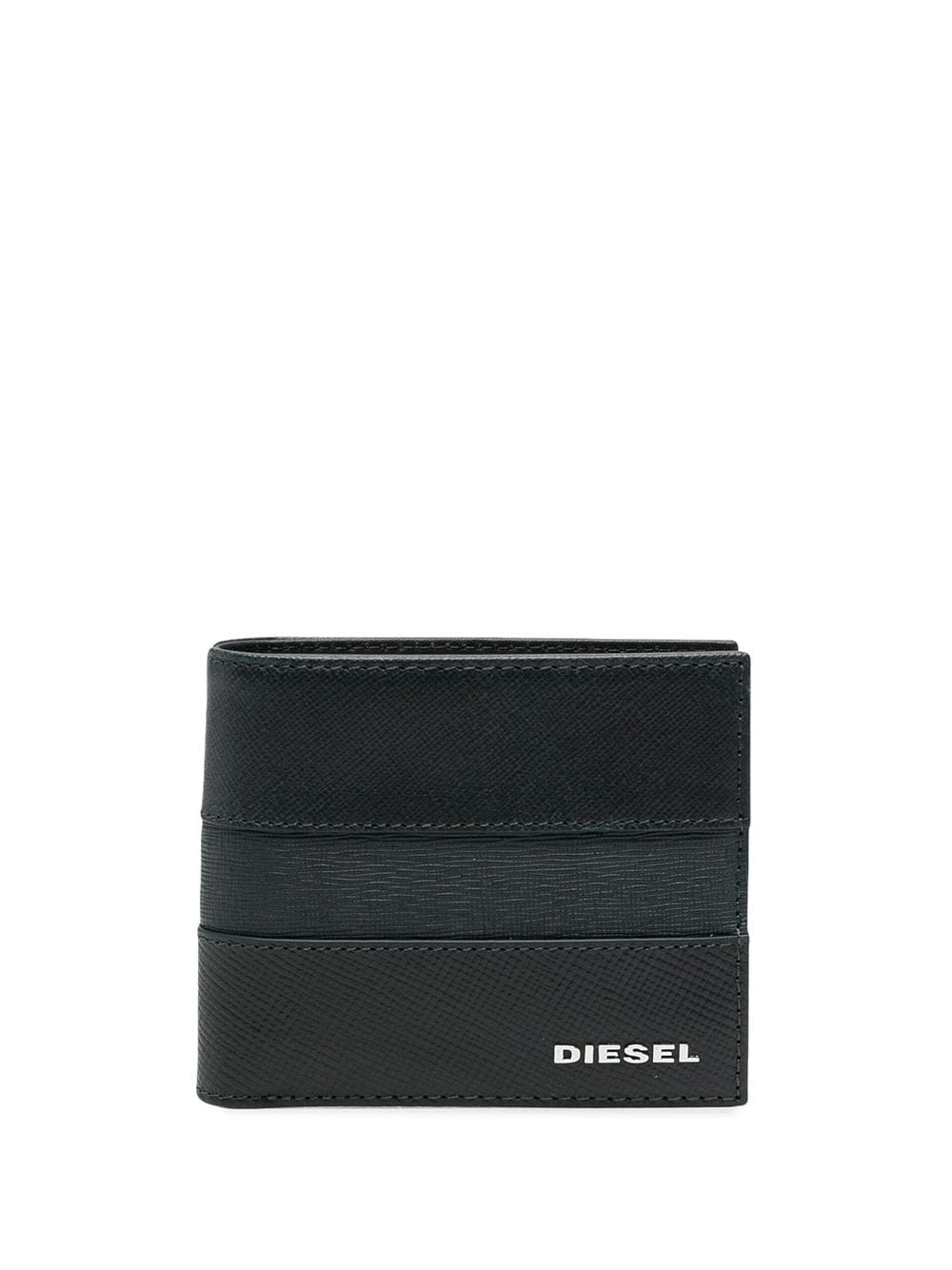 leather stripe billfold wallet - 1