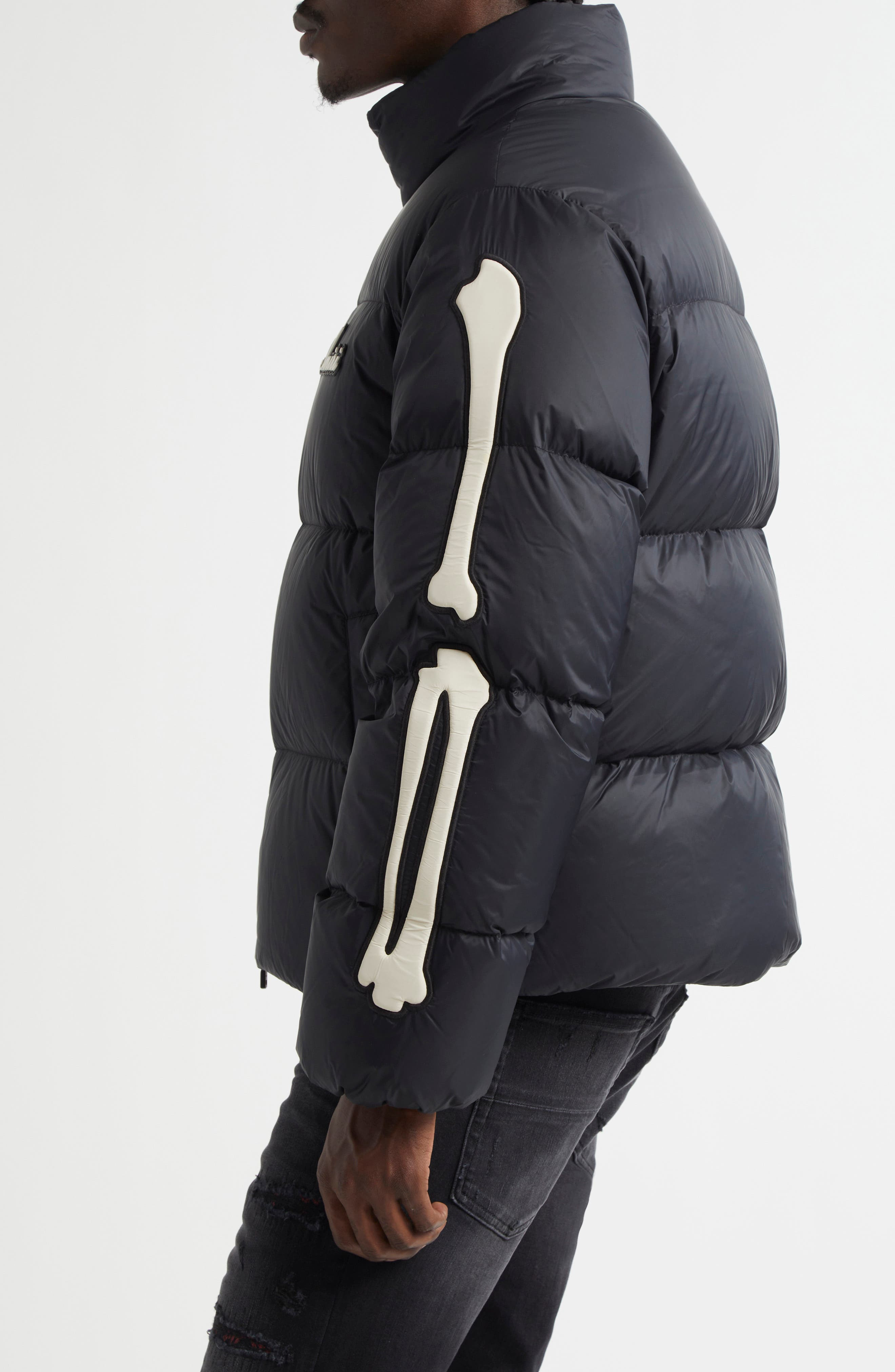 AMIRI Bones Down Puffer Jacket in Black at Nordstrom - 3