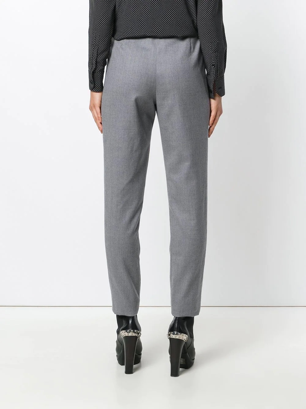 straight-leg tailored trousers - 4