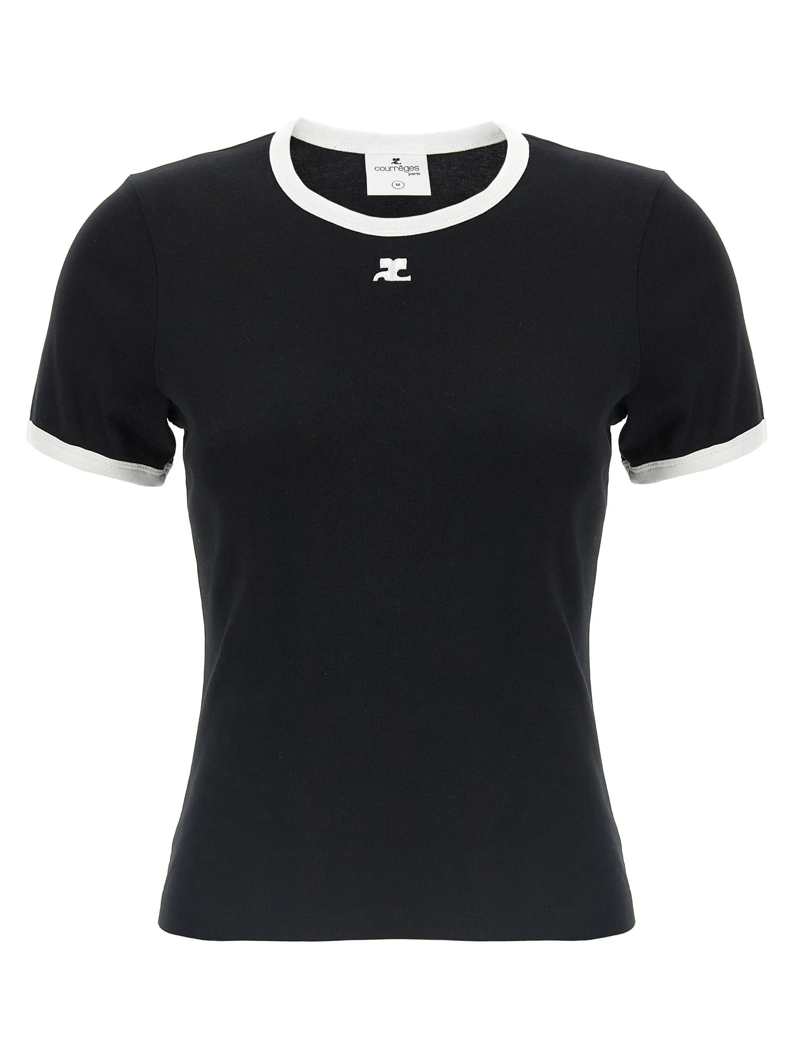 Courreges Women 'Signature Contrast' T-Shirt - 1