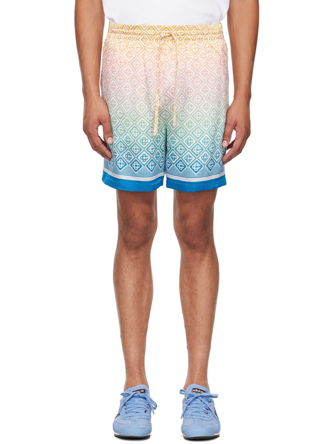 Multicolor Gradient Monogram  Shorts - 1