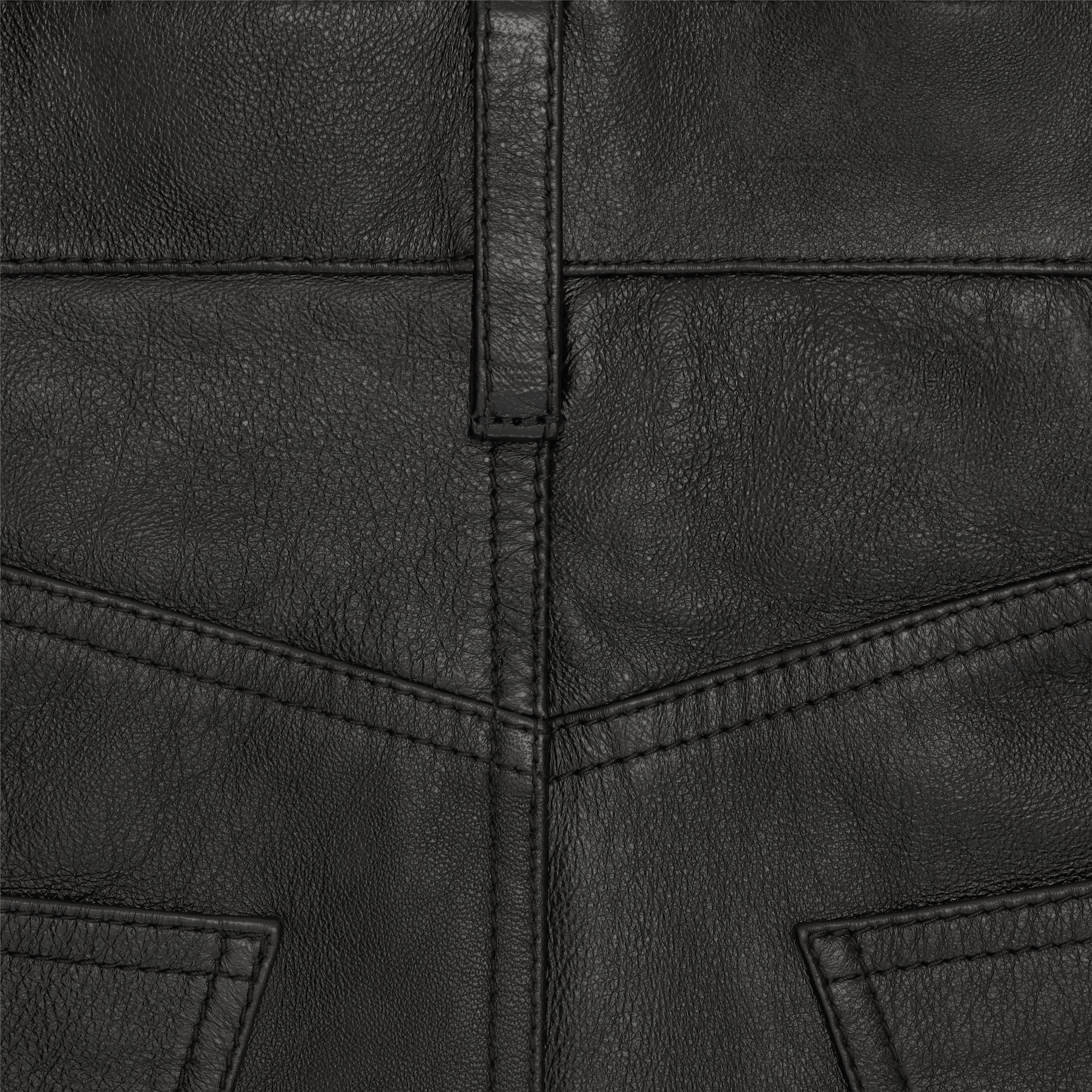 MARGARET JEANS IN LAMBSKIN LEATHER - 4