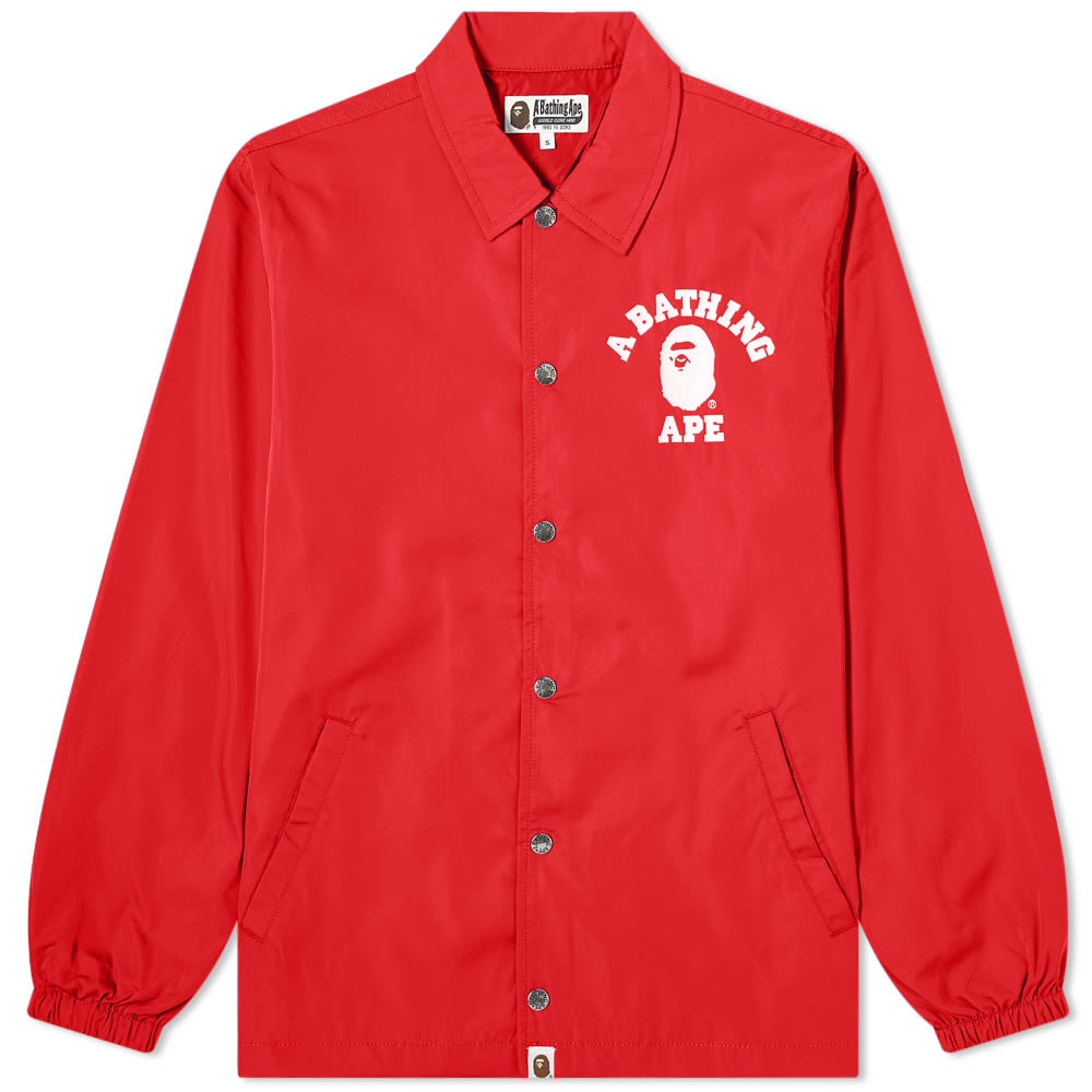 A Bathing Ape College Coach Jacket - 1