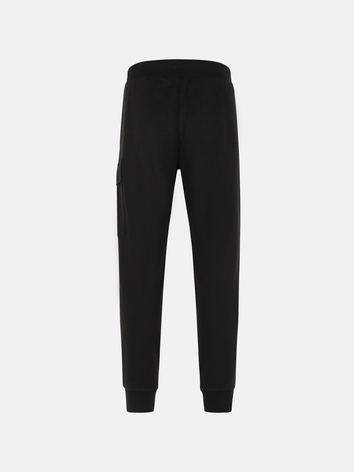 'JOGGER' BLACK COTTON PANTS - 3
