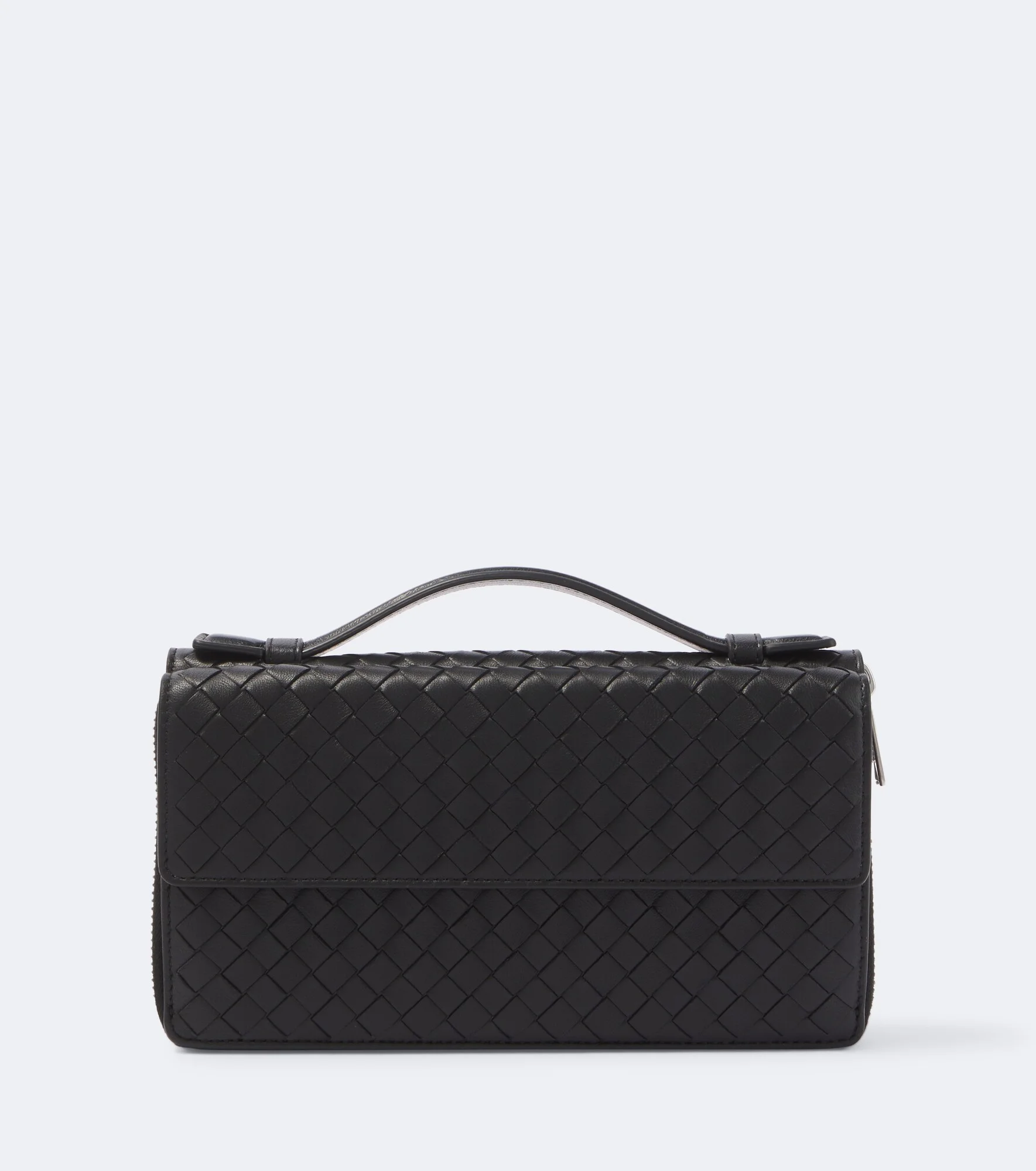 Intrecciato leather pouch - 1