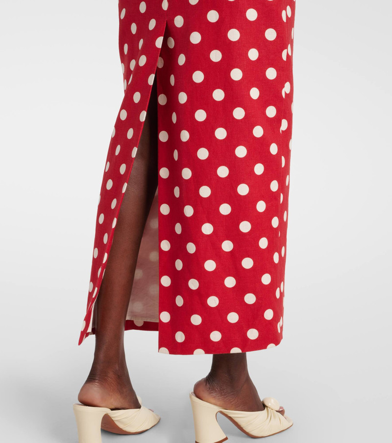Romeo polka-dot linen maxi dress 5