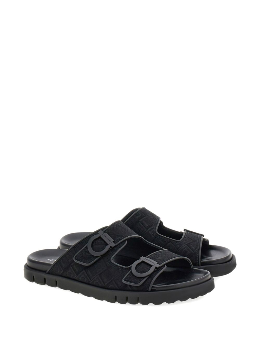 Gancini-jacquard sandals - 2