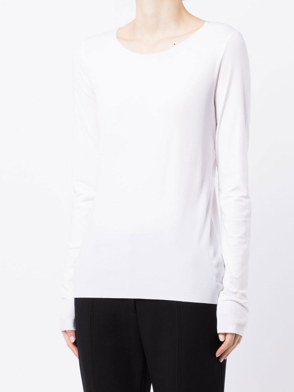 crew neck long-sleeved jumper - 3