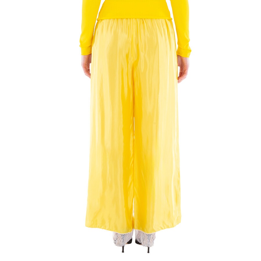 Burberry Wide-Leg Silk Satin Trousers - 3